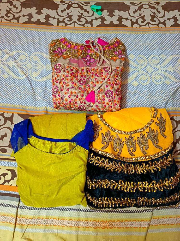 3 Combo Anarkali Kurtas