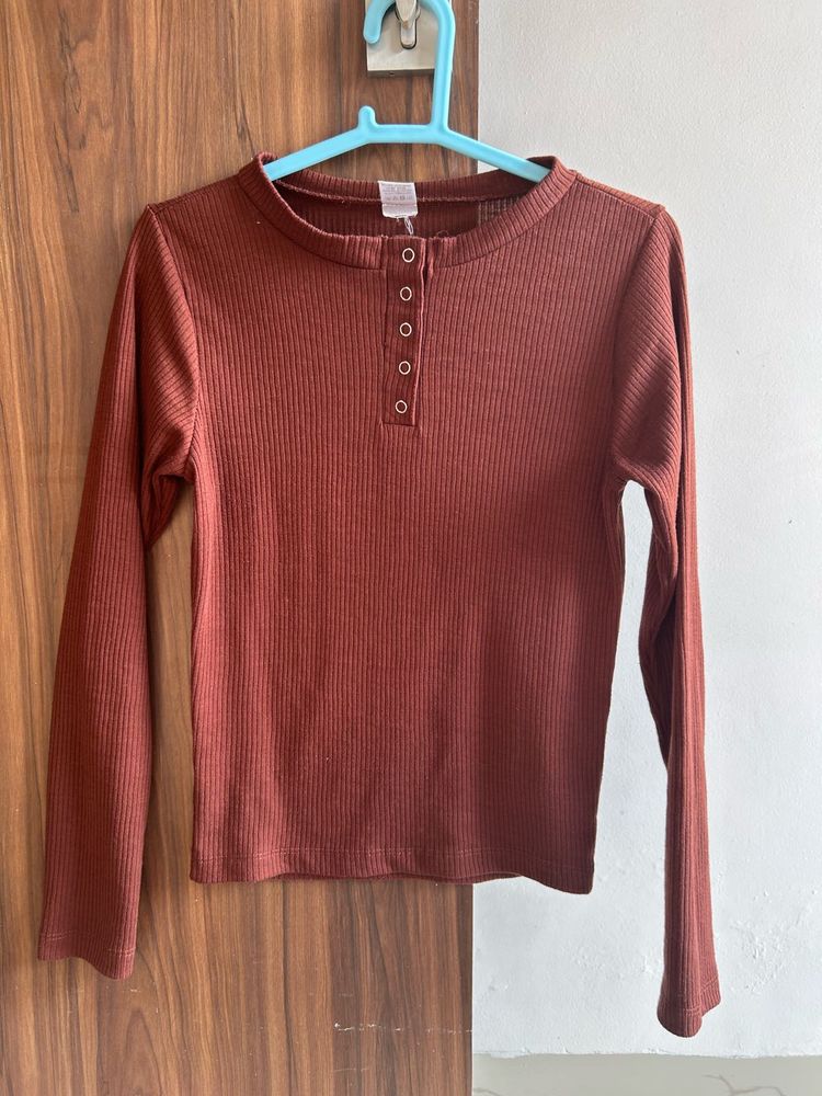 Cinnamon brown top