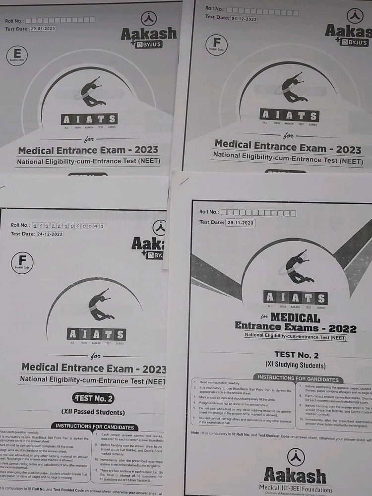 Allen Aakash Neet 160 Combo-Test Papers+ OMR