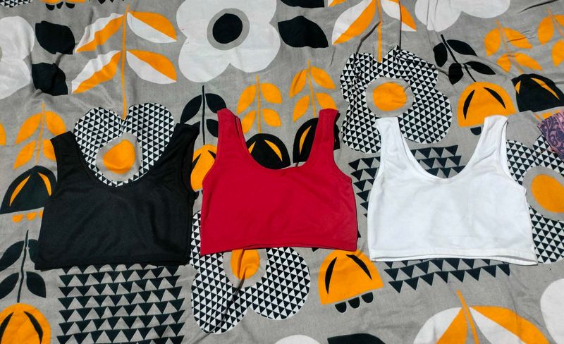 Crop Tank Tops - Set of 3