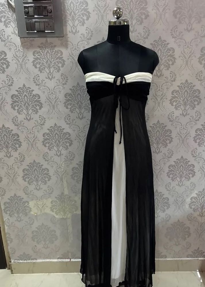 Chic Black &amp; White Dress🖤💕🐣