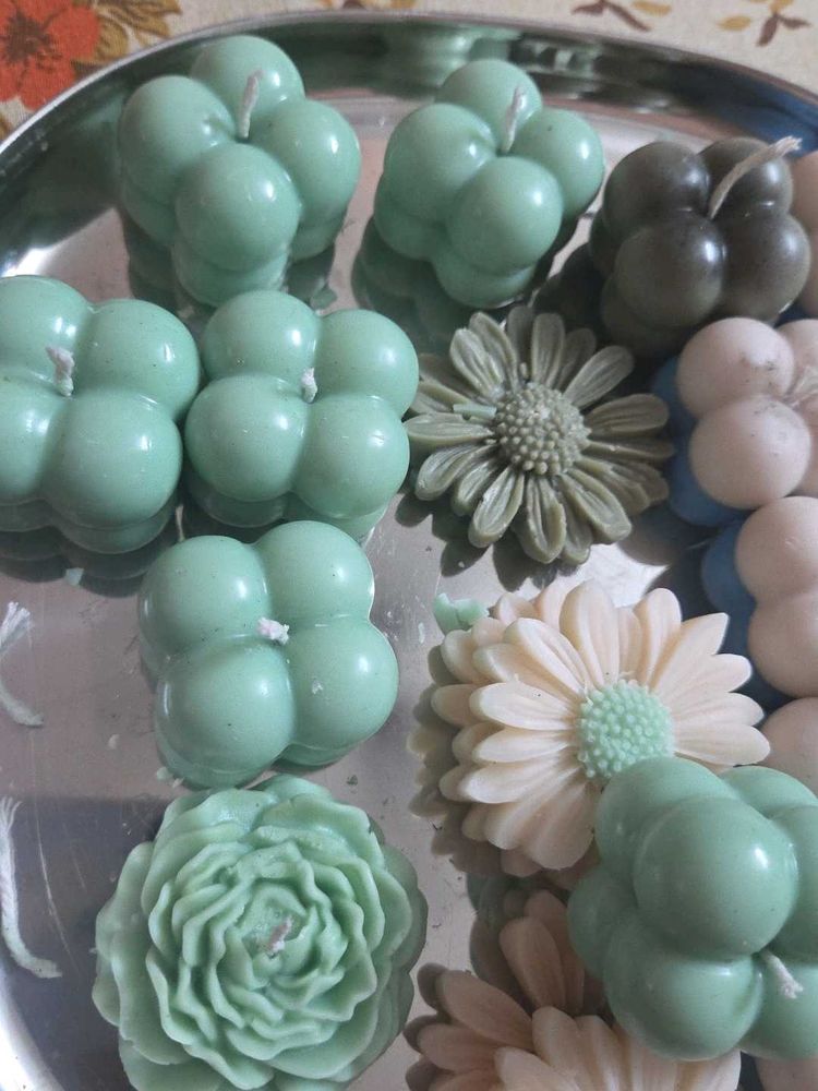 Bubble Candle&amp; Daizy Candle - Set of 8