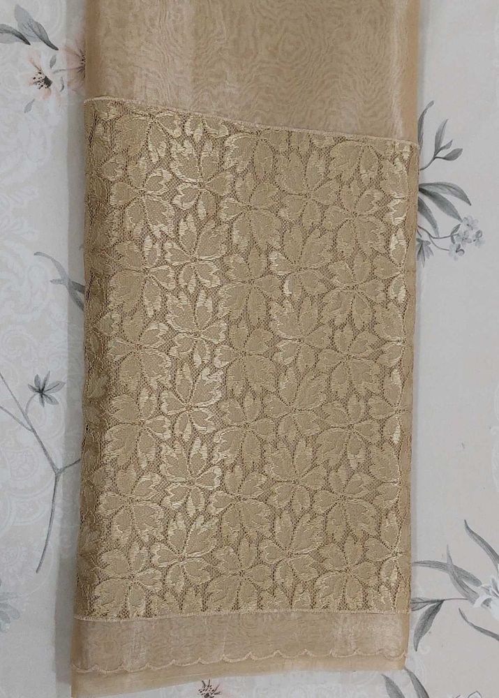 🤗 Light Weight Trendy Beige Saree