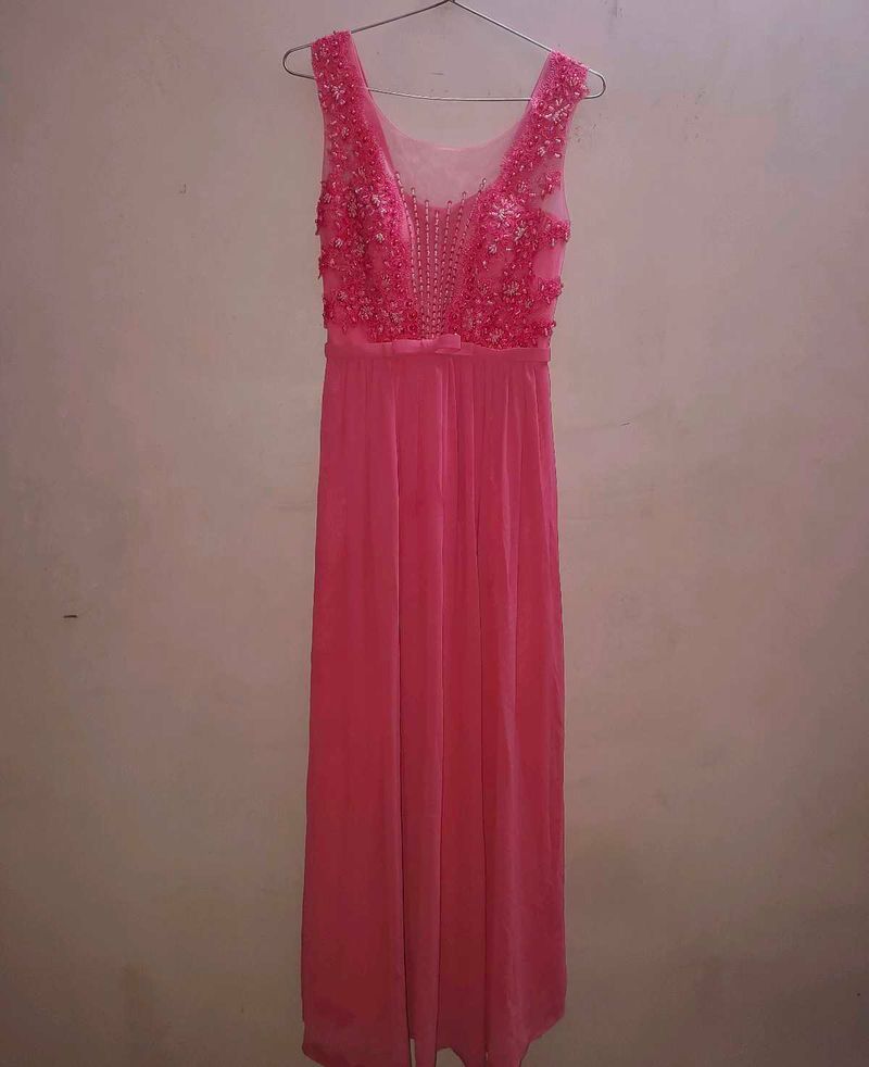 Pink Straight Night Gown