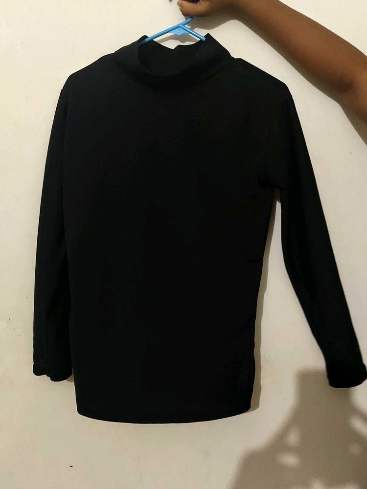 New Black Polo Neck Top 🐈‍⬛🖤