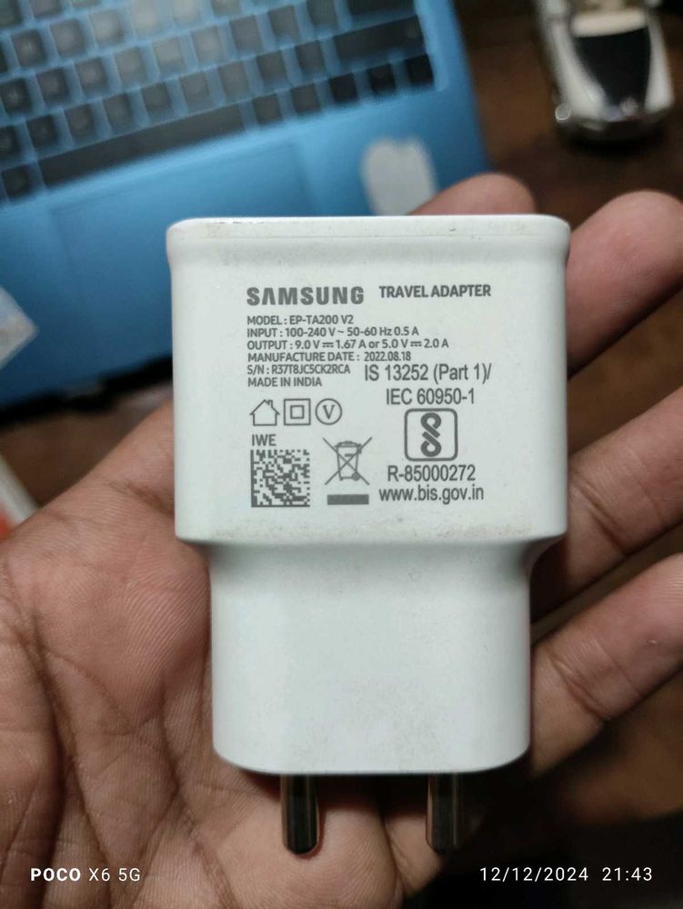 Samsung 15w Original Fast Charger