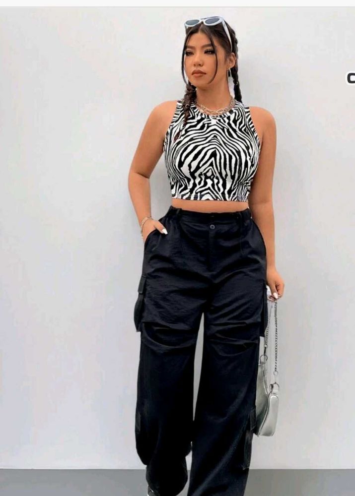 Zebra Print Tank Top
