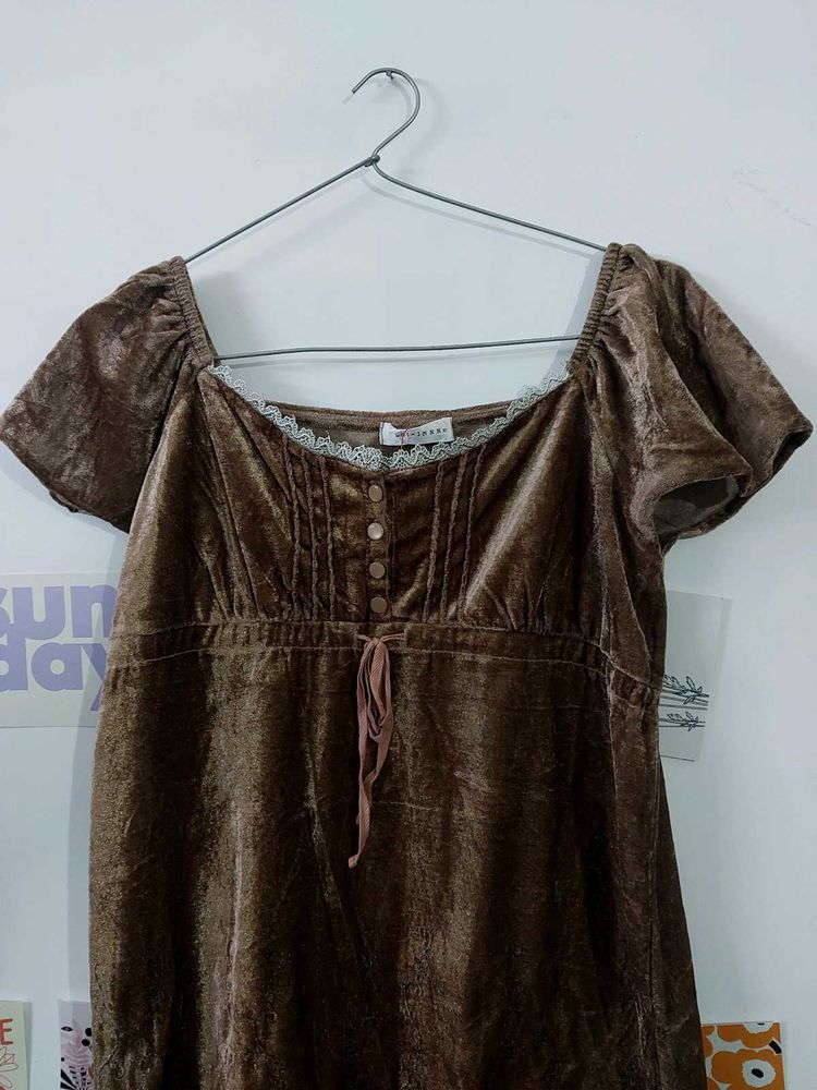 Brown Cottagecore Tunic