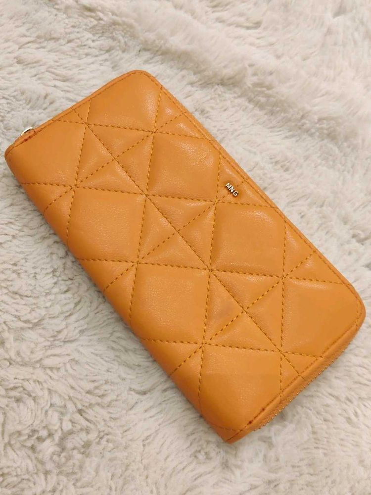 Mango Quilted Wallet