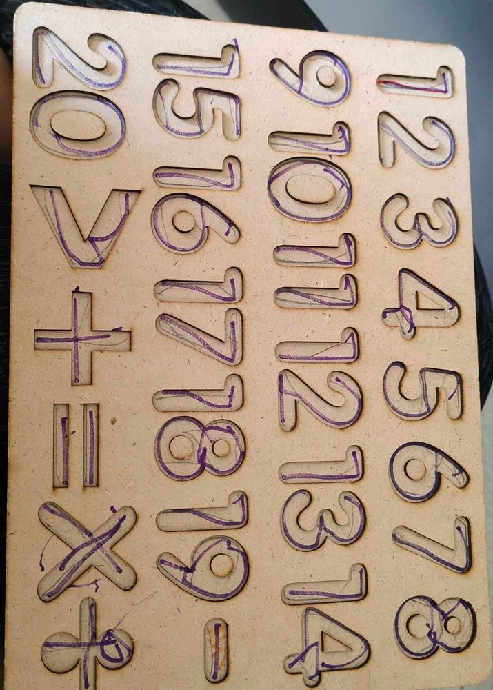 Number And Alphabet Puzzle Board
