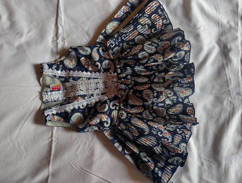 Vintage Paisley Print Dress