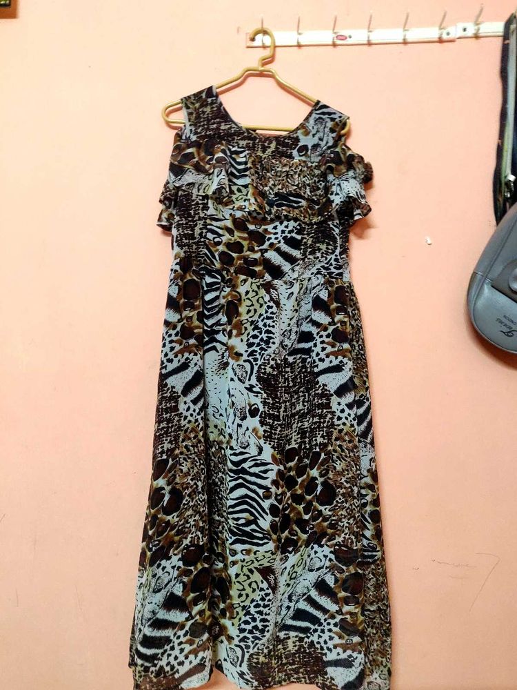 &#34;Printed Maxi Dress&#34;🌸❤️