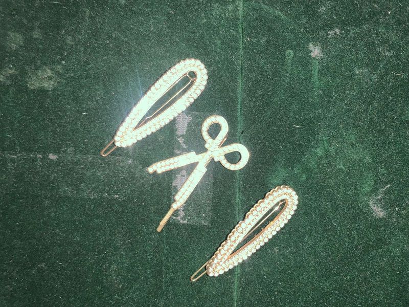 Rhinestone Hair Clips (Set of 3)