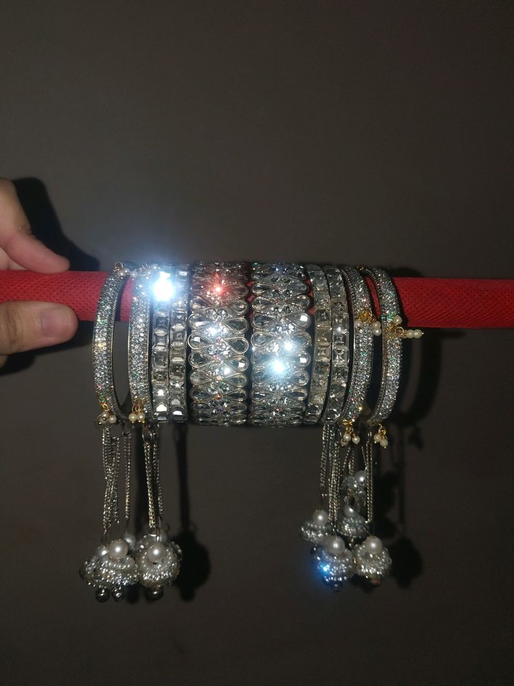 Silver Bangle Set