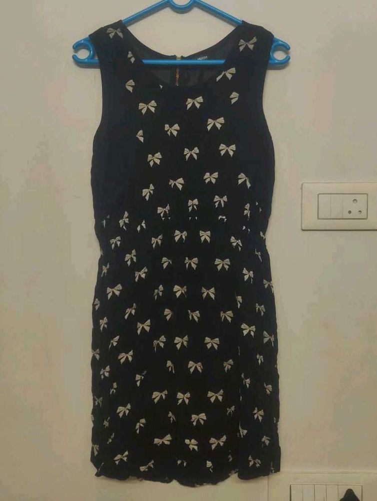 Cute Black Bow Dress