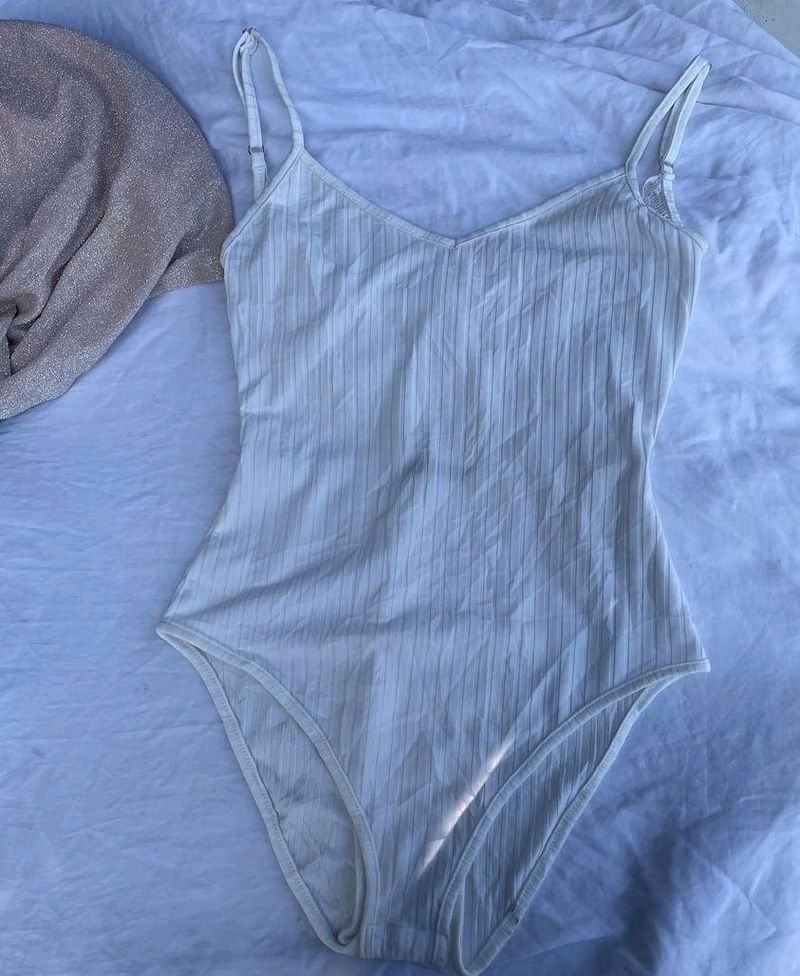 Shein White Bodysuit