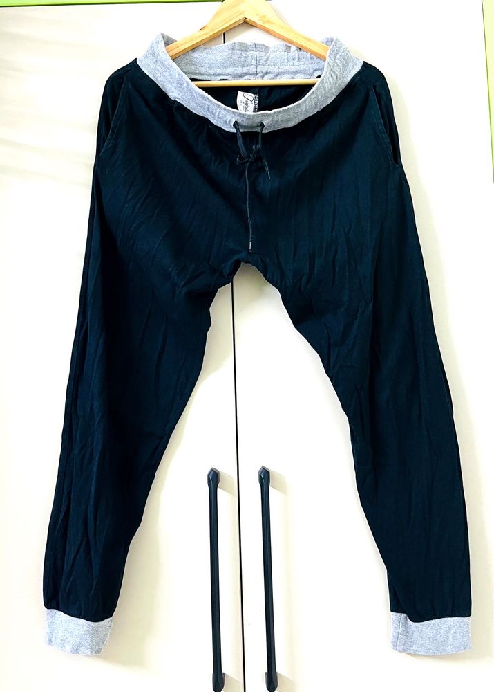 Stylish Black and Gray Lounge Pants