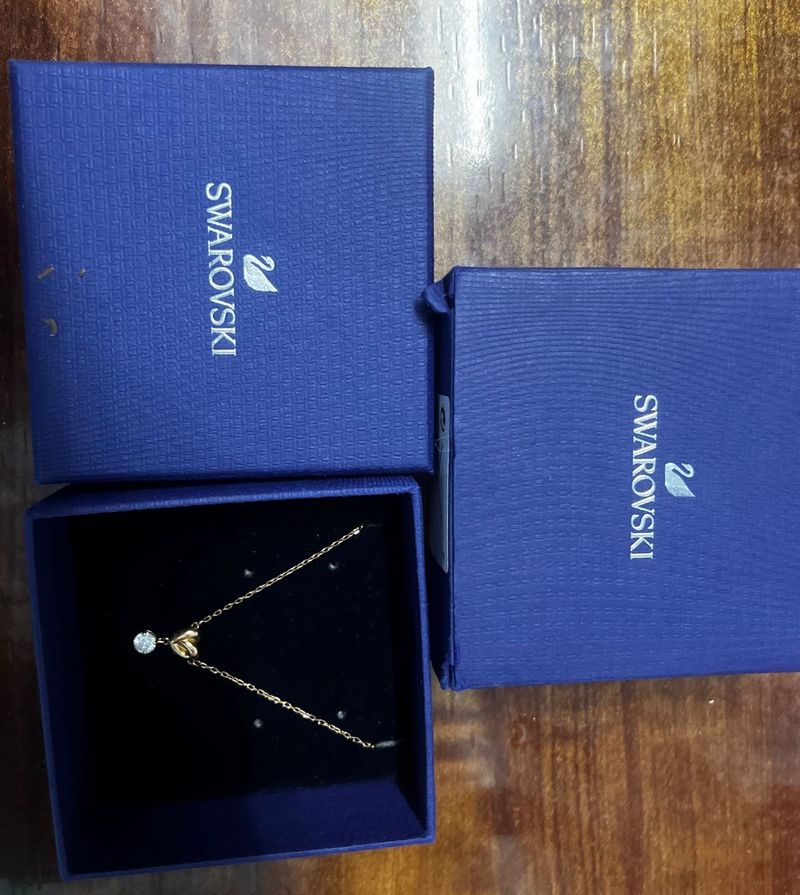 Swarovski Gold Necklace