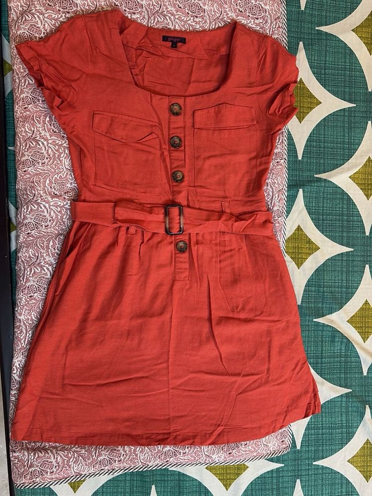 Casual Rust Dress