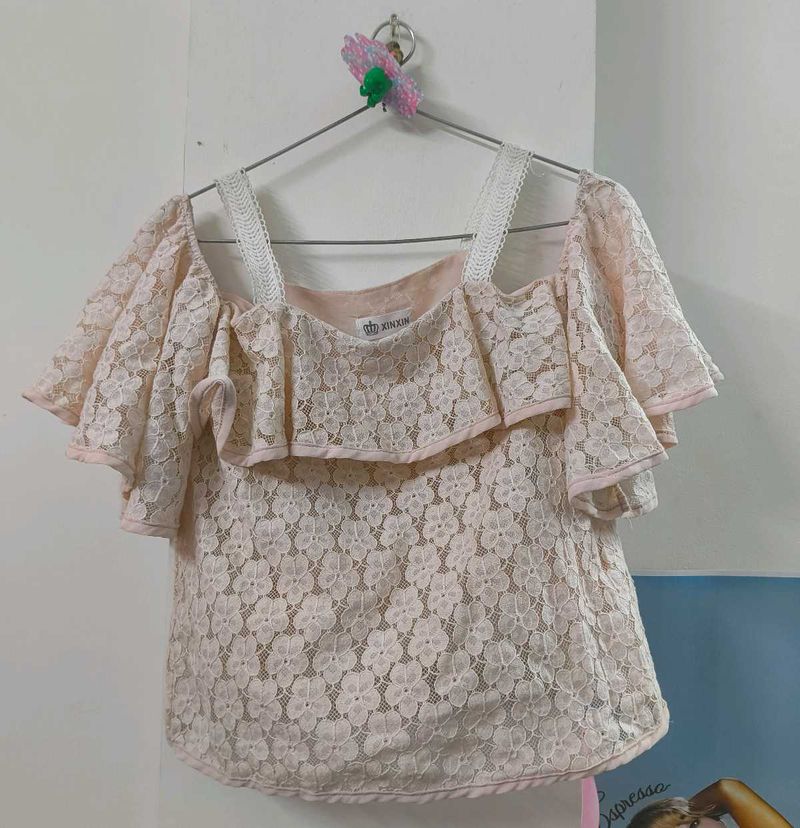 Lace Off-the-Shoulder Top
