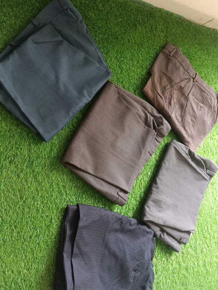Men&#39;s Dress Pants Bundle 5 Pc Combo