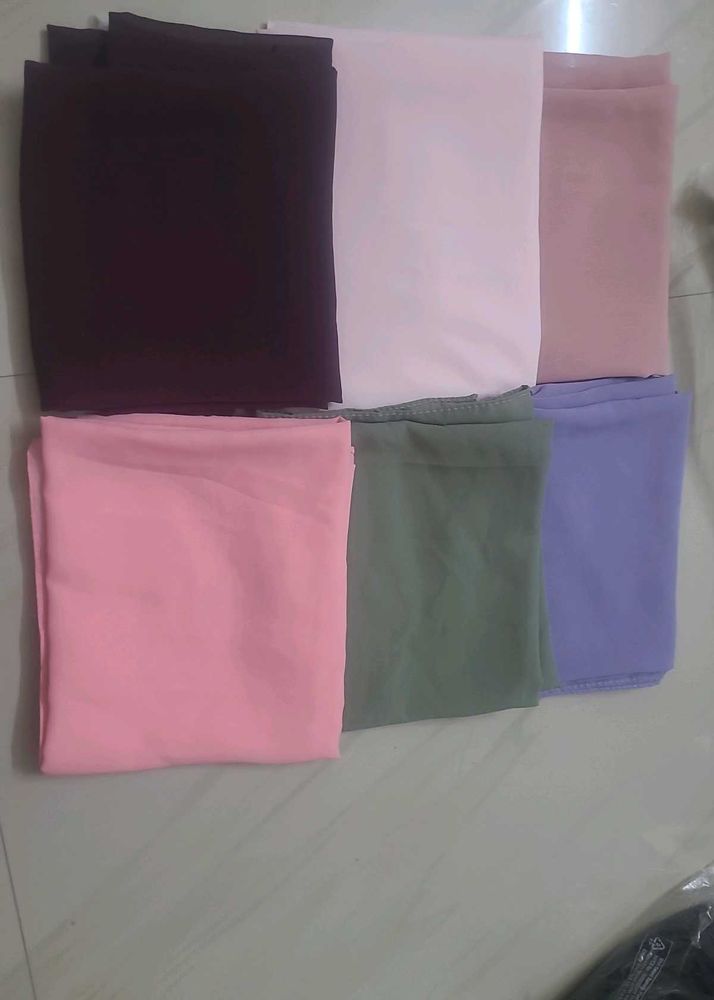 Combo Of 6 Chiffon Hijaab