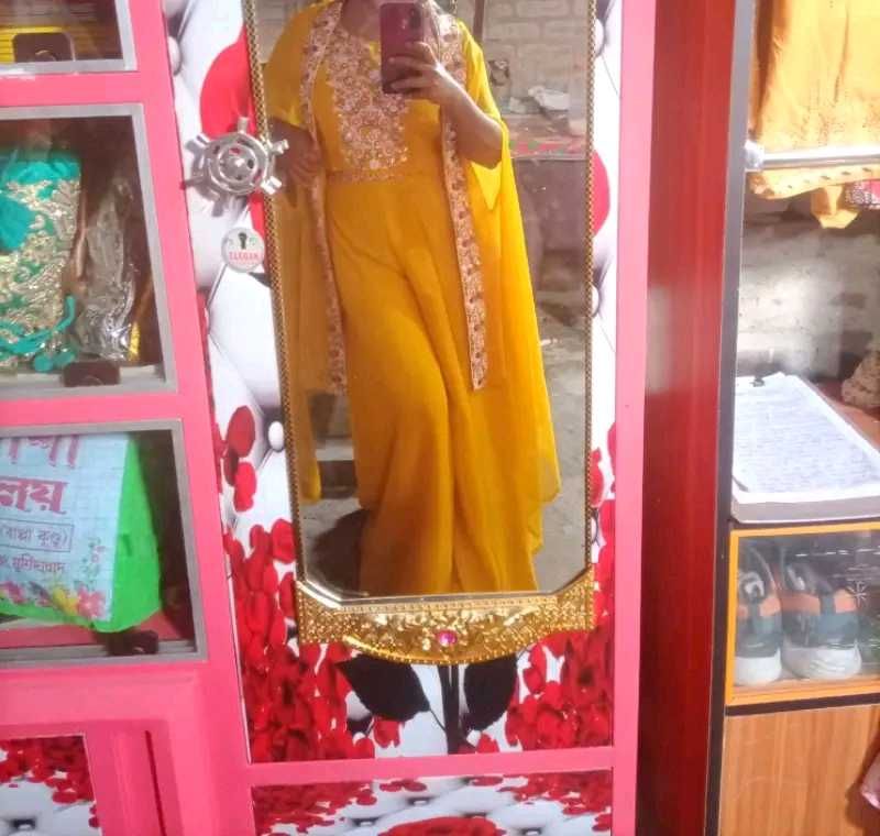 Elegant Yellow Kurta with Jacket