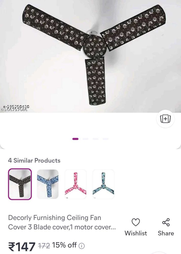 Floral Ceiling Fan 🪭 Covers