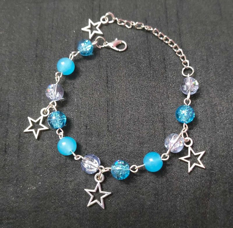 FREE SHIPPING...2 Star Charm Bead Bracelets