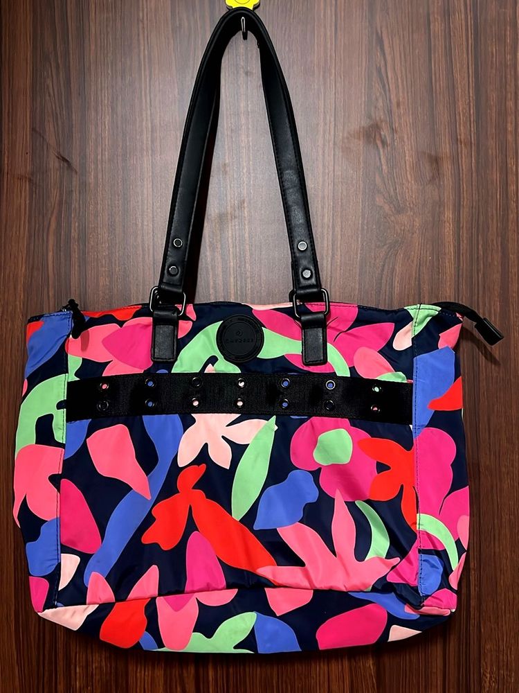 Colorful Floral Print Shoulder Bag