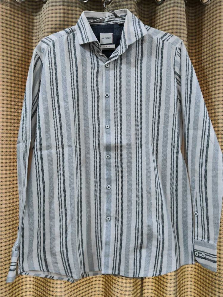 Striped Button-Down Shirt Office wear