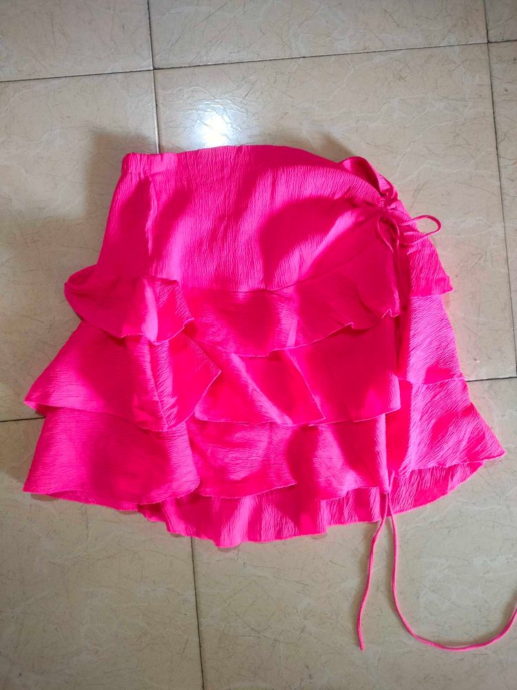 Layered A Line Mini Skirt 🌺👛🧶🏩