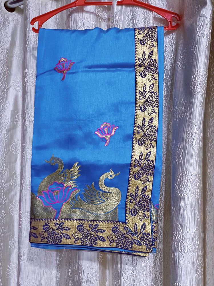Blue Saree