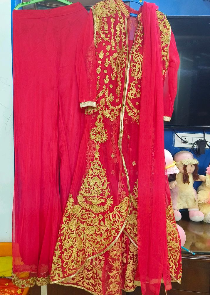 😍🔥pink Heavy Embroidery Set ❤️❤️