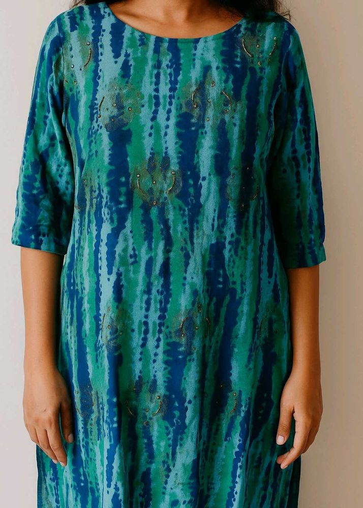 Blue &amp; Green Kurta