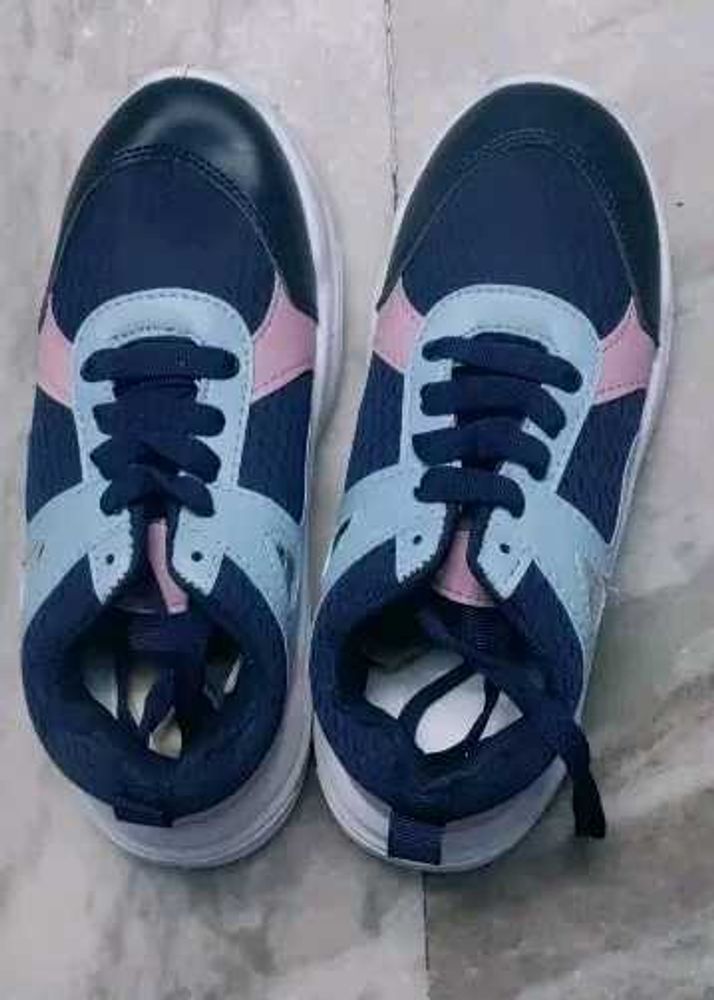 Stylish Navy &amp; Pink Sneakers