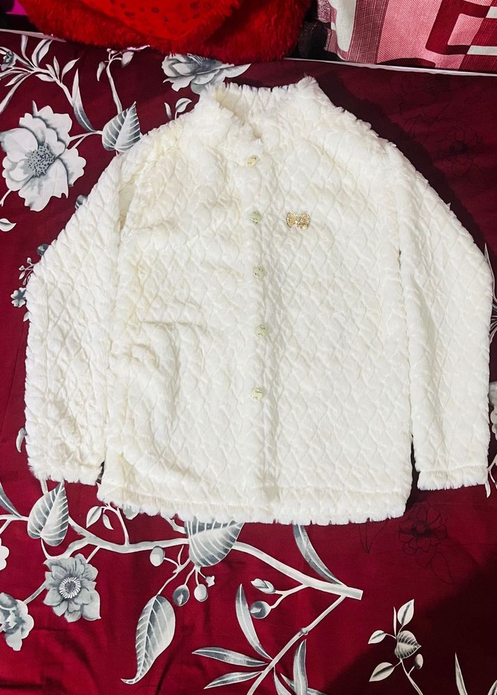 White Fuzzy Jacket