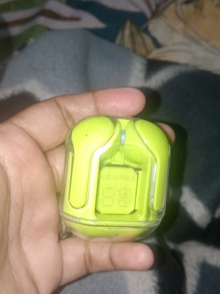 Lime Green Wireless Earbuds