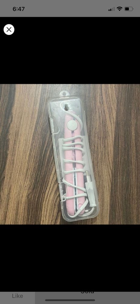 Mini hair straightener