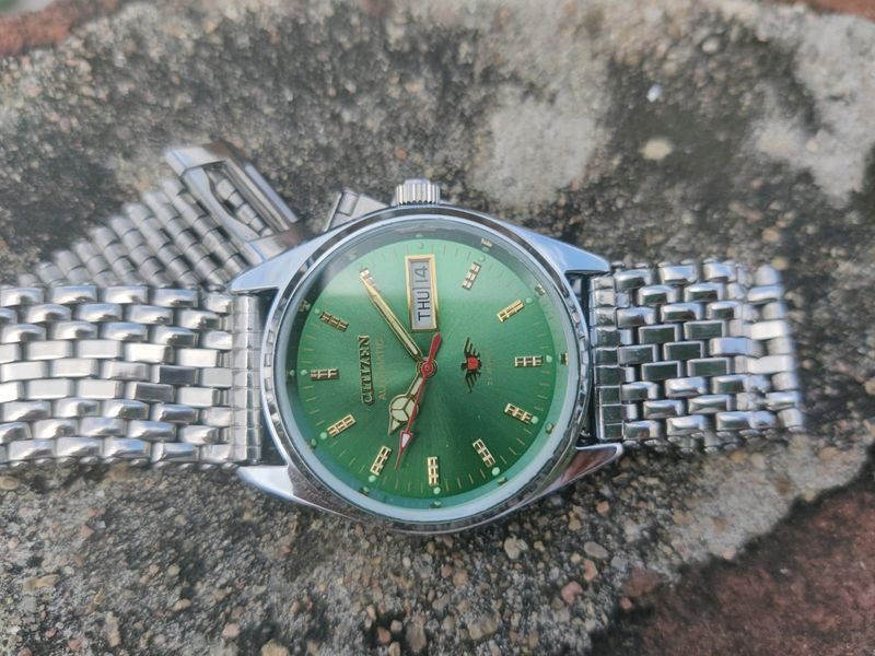 Vintage Citizen Automatic Band Stainless Steel Japan Look Like New Condition