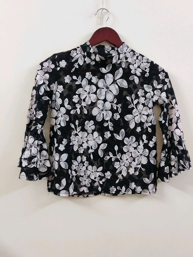 Cute Black And White Top