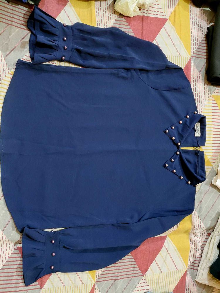 Elegant Navy Blue Top