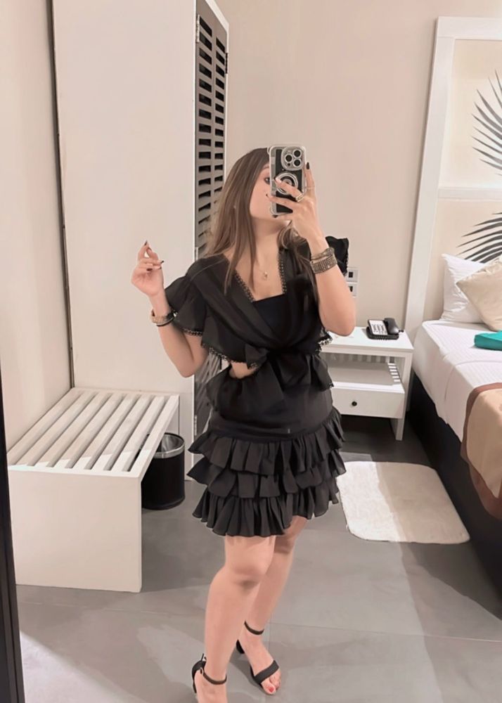 Black Ruffle Dress