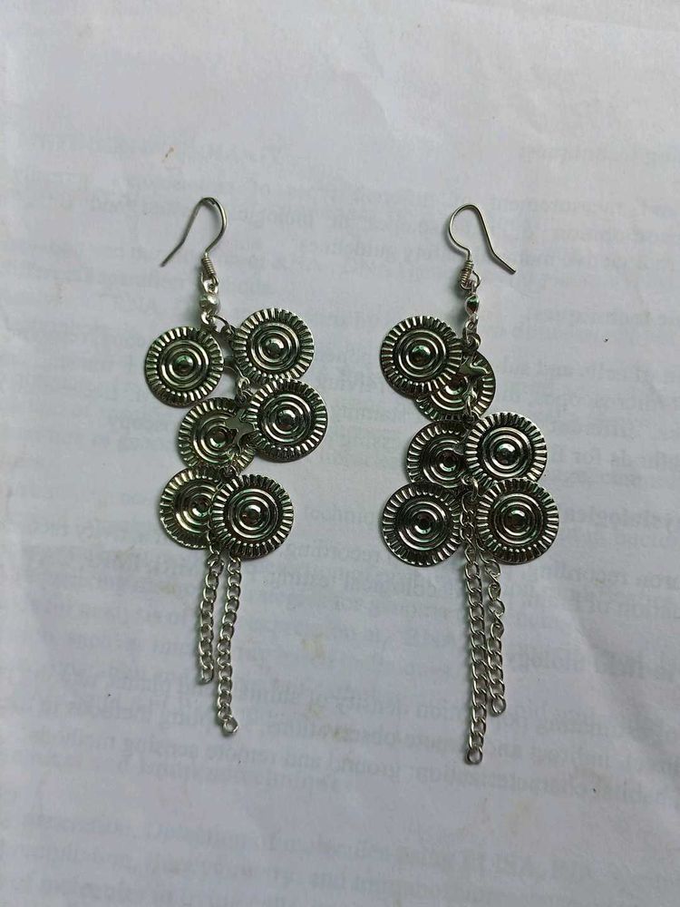 Stylish Silver Dangle Earrings