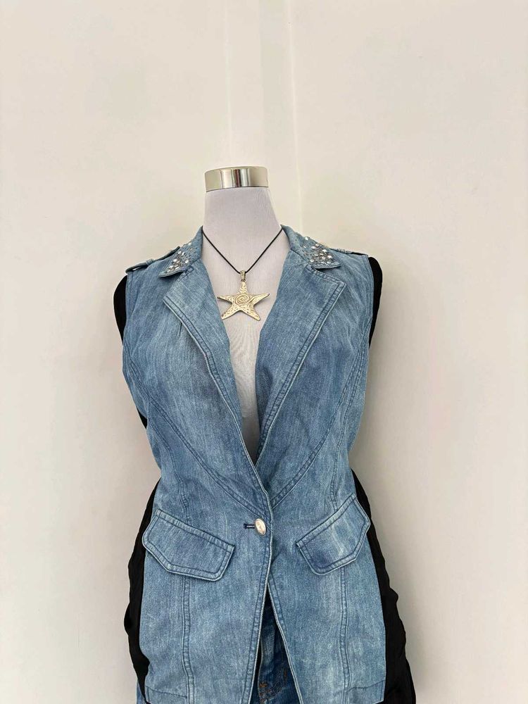 Y2K denim vest