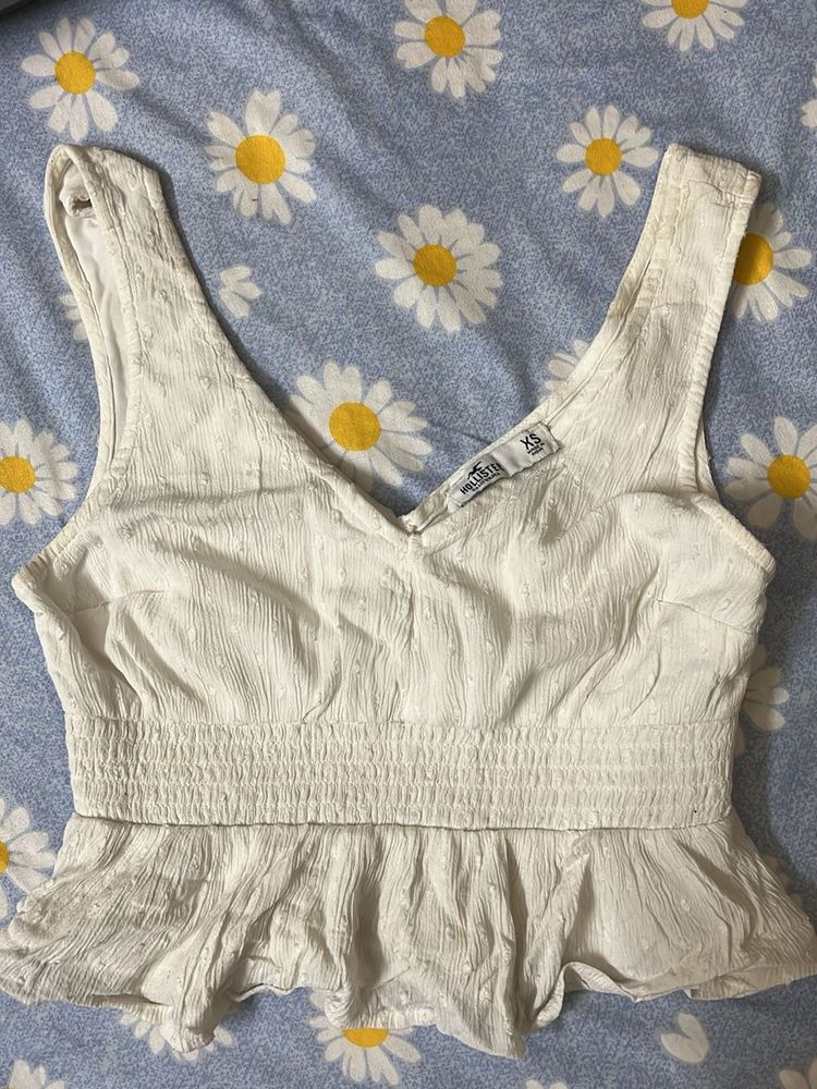 Hollister White Tank Top