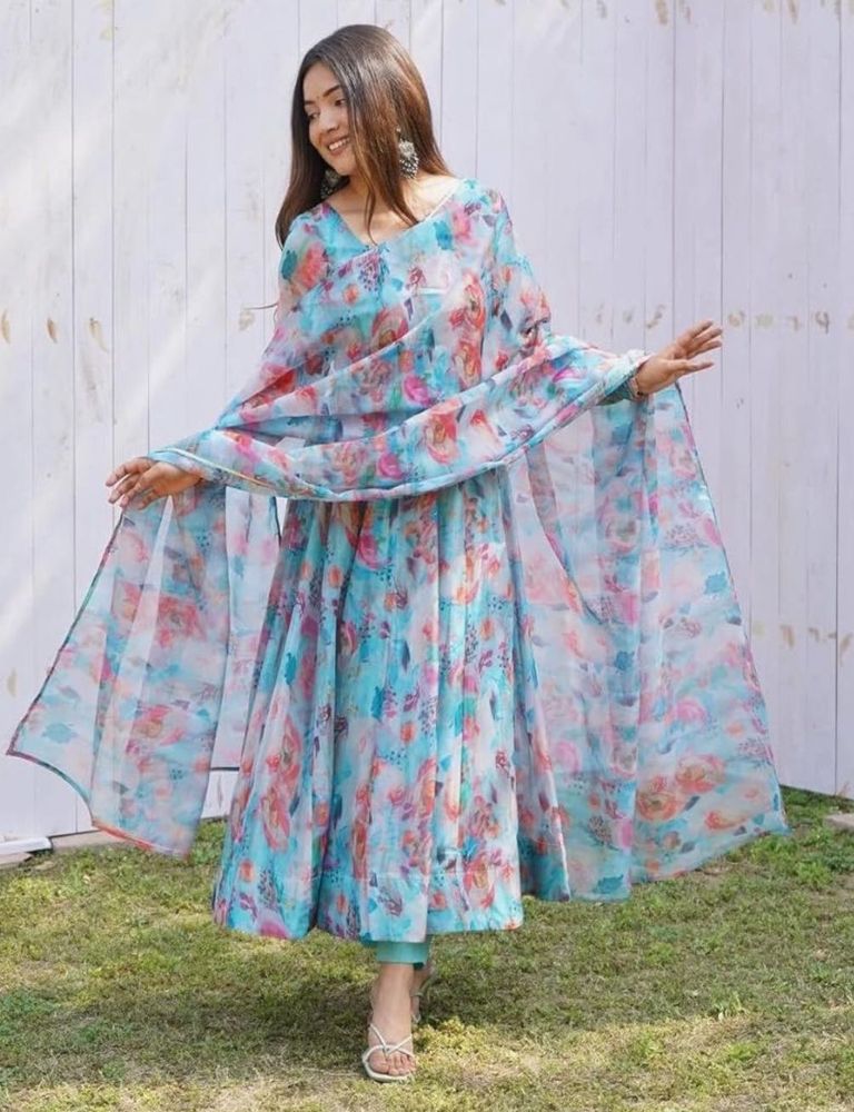 Floral Print Kurta Set