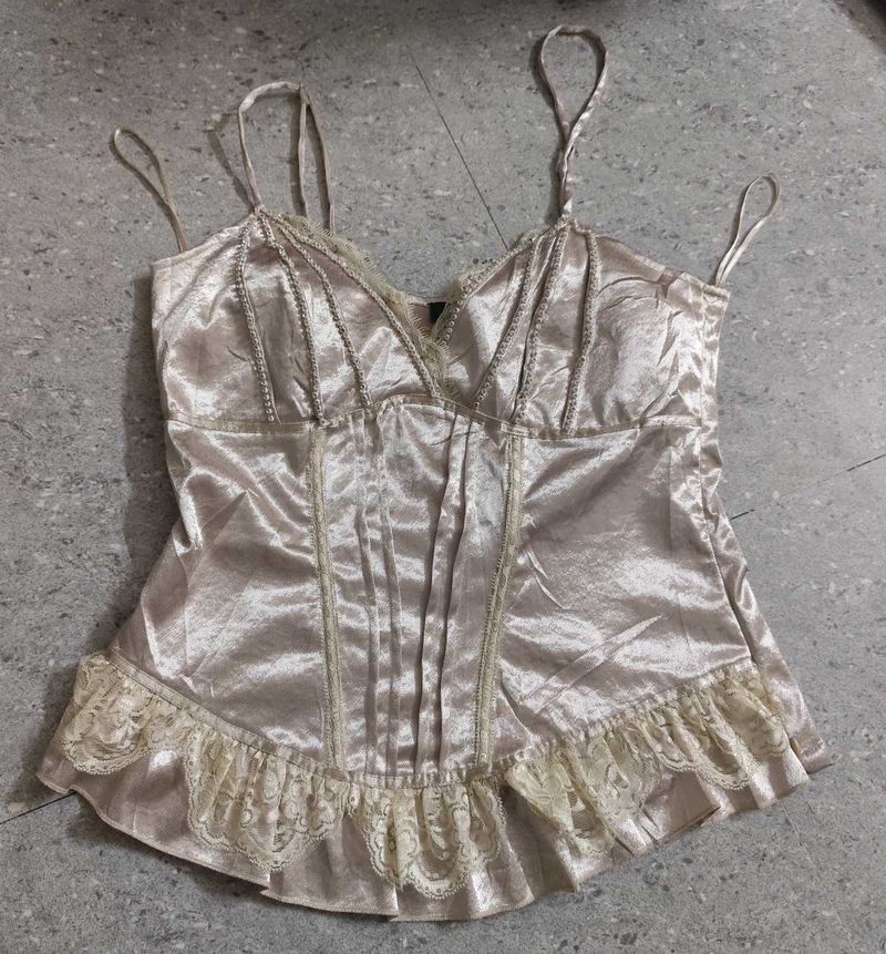 Vintage Lace Detail Ethereal Corset