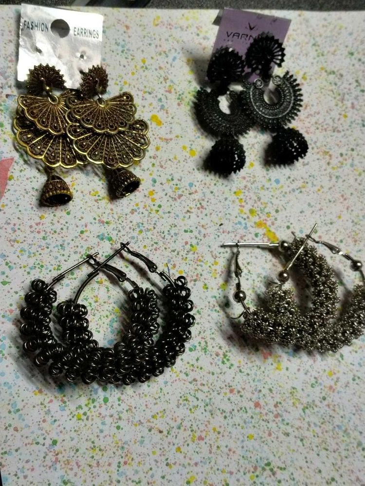 Assorted Earrings - Four Pairs any 2