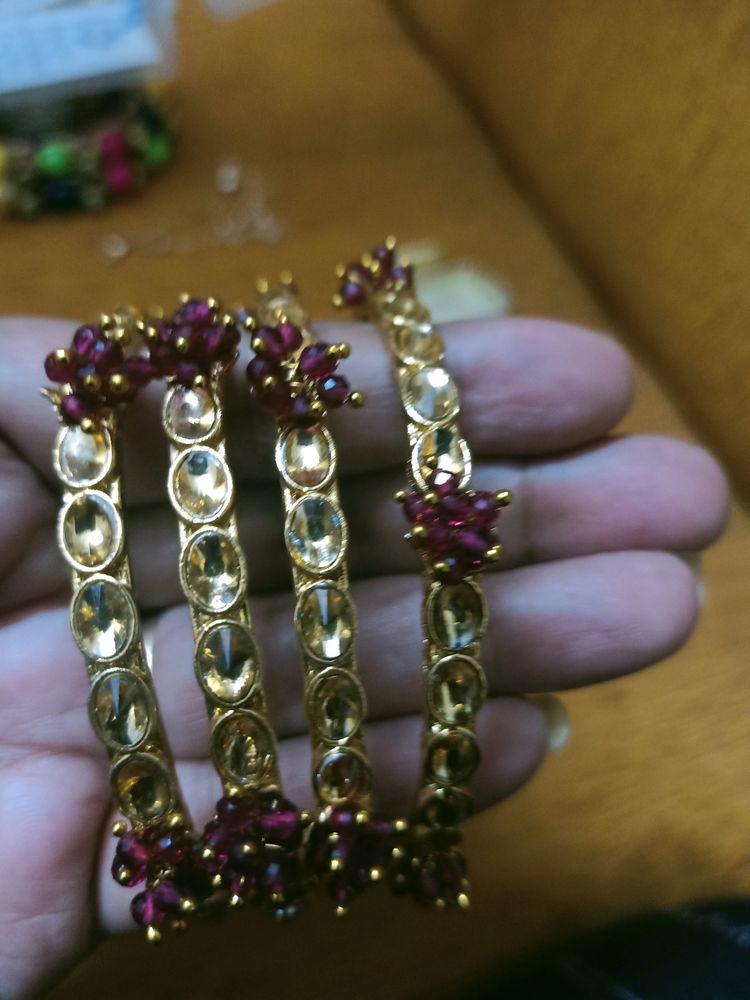 New Beautiful Bangle With Jhumka..